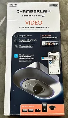 Chamberlain Garage Door Opener W/ Integrated Camera 3/4-HP LED Video Quiet Belt • $255