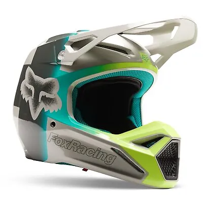 Fox Racing V1 Horyzn MX Offroad Helmet Light Gray • $153.36
