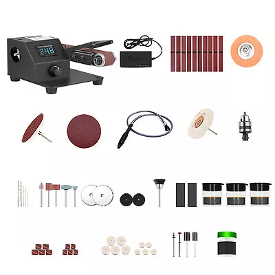 350W Vertical & Horizontal  Belt Sander Electric Sanding Polishing B3J0 • $130.08