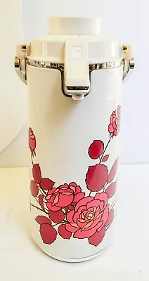 Zojirushi Insulated Vacuum Coffee Pitcher Japan Air Pot Carafe Tea VINTAGE ROSES • $19.99