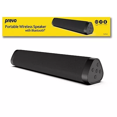 PREVO Bluetooth Mini Sound Bar Speaker Wireless For Home TV PC Monitor MP3 Play • £14.99