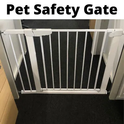 Adjustable Baby Pet Child Kid Safety Security Gate Stair Barrier Door Extension • £25.99