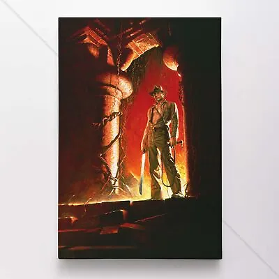 $54.95 • Buy Indiana Jones And The Temple Of Doom Poster Canvas Movie Print #683