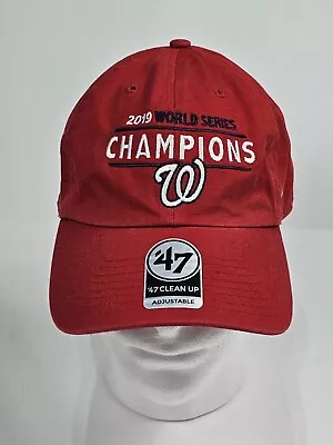 Washington Nationals 2019 World Series Champions 47 Strapback Baseball Hat Cap • $19.50