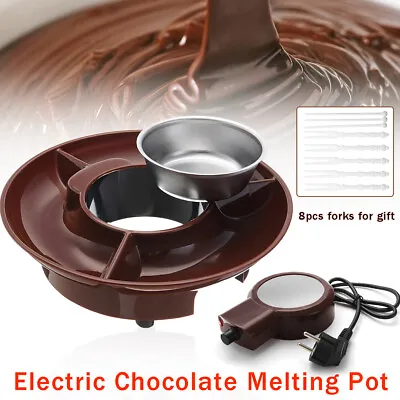 £41.51 • Buy Electric Chocolate Melting Pot Fondue Fountain Butter Cheese Melt Warmer Melter