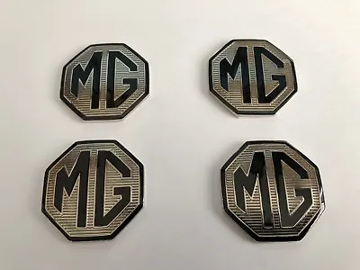 MGF MG TF LE500 Alloy Wheel Hub Cap Centre Badges Black & Silver 45mm Badge • £17.50