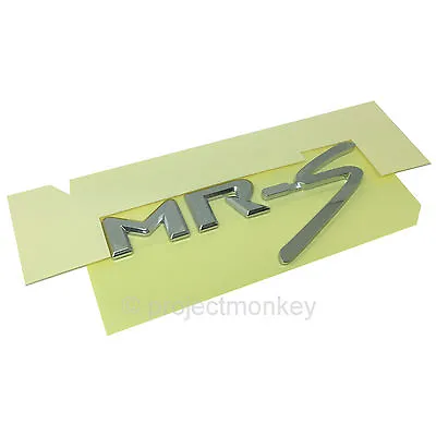 OEM Toyota 99-07 MR2 Spyder MRS Rear Emblem Badge Chrome MR-S ZZW30 Genuine JDM • $59.99