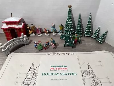 Mr Christmas Holiday Skaters Spare Parts Lot Of 19 Look Read 1995 Model • $19.99