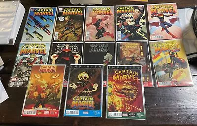 Captain Marvel Lot Of 13 #3-131516 VF-NM (2012 Series) Carol Danvers • $14.95