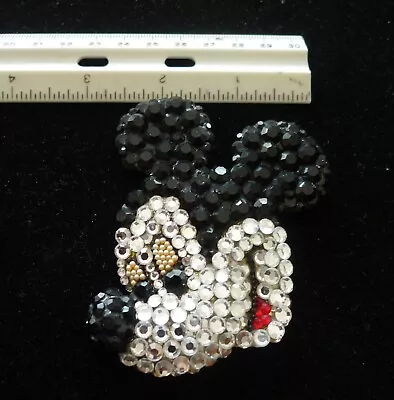 Wendy Gell Signed Jewelry Mickey Mouse Brooch Pin Disney Company Rhinestones • $139