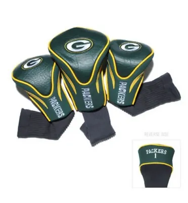 Team Golf NFL Green Bay Packers Contour Golf Club Headcovers 3-Pack • $29.99