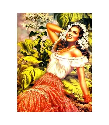 Home Decor Jesus Helguera  Senorita Mexican Art Poster • $16.95