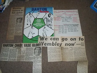 £6.99 • Buy Vintage 1982 Fa Vase Quarter Final Replay Barton Rovers Irthlingborough Diamonds