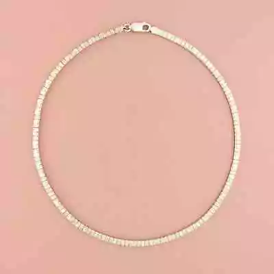 Sterling Silver Italy 4mm Herringbone Chain Necklace Size 16in • $48