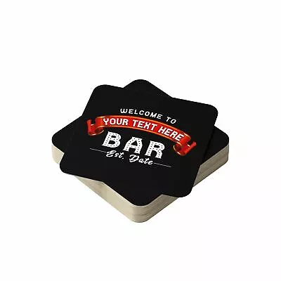 Personalised Beer Mats In Packs Round Or Square - CO-CARD-012P - ADD TEXT • £27.99