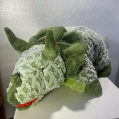 My Pillow Pets Triceratops Dinosaur Soft Plush Toy Green Stuffed Animal 18  • $19.99