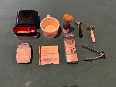 Men’s Vintage Shaving Lot Shick Norelco Norma Eversharp Gem Peerless • $5