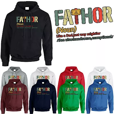 Marvelous Fathor Mens Hoodie Movie Fathers Day 2023 Superhero Funny Gift Hoody • £16.99