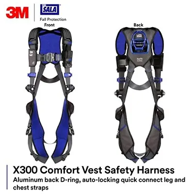 3M DBI-SALA ExoFit X300 Comfort Vest Safety Harness 1113000 X-Small XS • $240