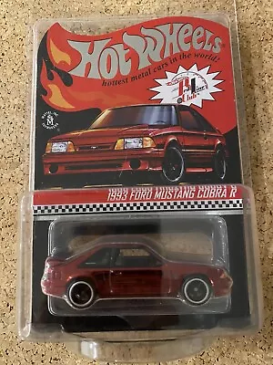 Hot Wheels RLC 1993 Ford Mustang Cobra R * Red * Super Fast Shipping * 24A • $49.95