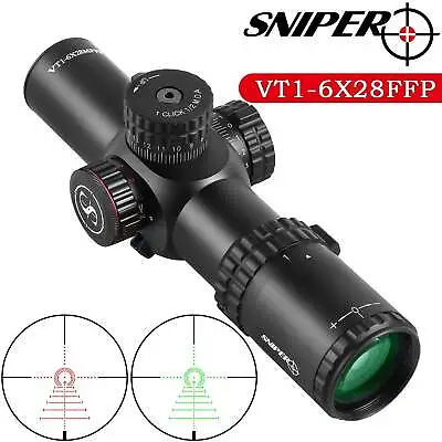 Sniper VT1-6x28 FFP First Focal Plane Compact Rifle Scope 35mm Tube See VIDEO • $228