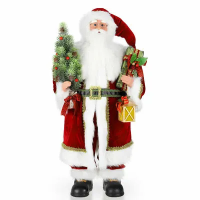 12-36'' Traditional Father Christmas Santa Claus Figure Xmas Decoration Ornament • £13.99