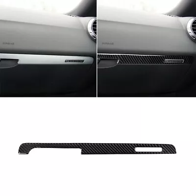 For Audi TT 8N 8J MK123 TTRS 2008-14 Co-pilot Dashboard Panel Carbon Fiber Trim • $15.68