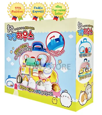 Molang Figure Bag House Korea Toy Role Play Set / New / Express • $81.40