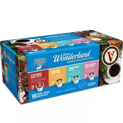 Winter Wonderland Coffee Variety Pack Pods Holiday Seasonal Flavor (96 Count) • $57.96