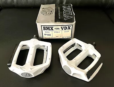 NOS VP-555 Old School BMX Pedals 1/2 White 80s Vintage • $65