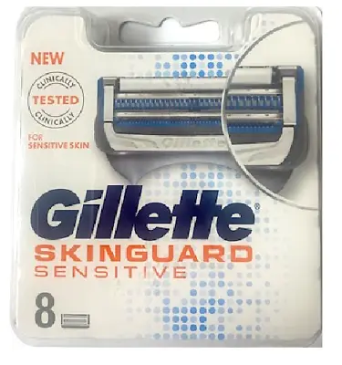 Gillette Skinguard Sensitive Refill Razor Blades For Men 8 Cartridges • $19.99