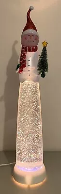 Snowman Liquid Motion 24  Lava Lamp Christmas Motion Glitter Holiday Lamp RARE • $149.99