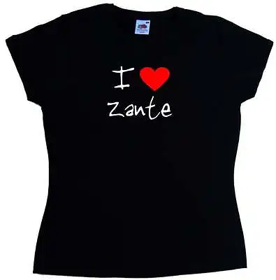 I Love Heart Zante Ladies T-Shirt • £8.99