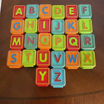 Vtech Sit To Stand Alphabet Train Replacement Letter Blocks Complete Set 26 EUC • $36.99