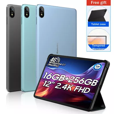 16GB+256GB Blackview Tab 18 Tablet PC 12in 2.4K FHD+ Android 13 8800mAh Netflix • £269.99