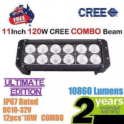 11inch 120W CREE LED Light Bar High Output Ultimate Edition Double Row COMBO • $110