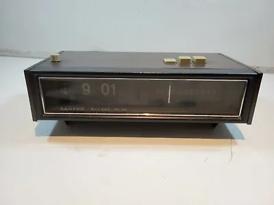 $24.99 • Buy Vintage LLOYDS AM FM Radio Alarm FLIP Clock Model IJ61G-118D - Parts Only