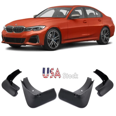 $46.05 • Buy Car Mudguard Mud Flaps Splash Guards Fender Fit For BMW 3-Series Sedan 2019-2021