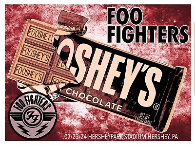 Foo Fighters Hershey PA Concert Poster 18x24 By Scott James Limited 100 • $80
