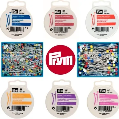 Prym Selection Of Sewing Pins Dressmakers Craft Sequin Pins Macrame Pearl • £6.45