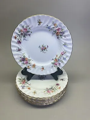 Minton Marlow Side/Salad Plate 7 7/8  Globe Stamp Scalloped Floral EUC • $9.18