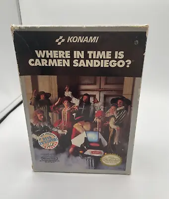 Where In Time Is Carmen Sandiego? NES Nintendo Big Box Only No Game • $17.09
