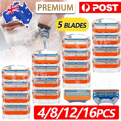 $14.95 • Buy Replacement For Gillette Fusion Razor Shaving 5 Blades Trimmer Refill Cartridges