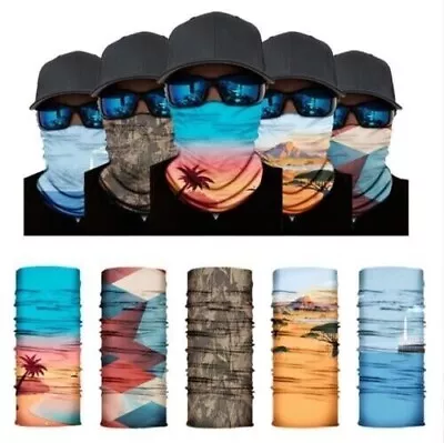 Men's Turban Face Mask Neck Protection Scarf Bicycle Fishing Outdoor Sports AU • $7.95