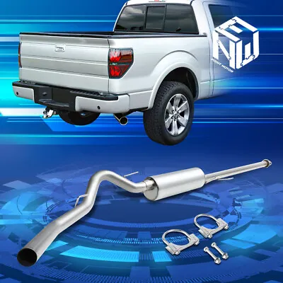 For 11-14 Ford F150 3.7/5.0L Standard Cab 6' Bed 3  Muffler Tip Catback Exhaust • $191.88