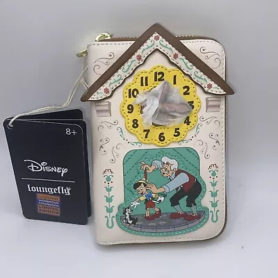 Loungefly Disney Pinocchio Cuckoo Clock Zip Around Wallet Limited Edition • $19.99