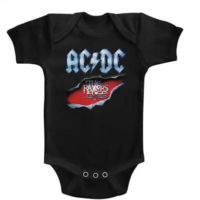 AC/DC The Razors Edge Baby Romper Onezies 6-24 Month Heavy Metal • £23.25