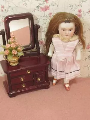 *DOLL / Mignonette Dollhouse Sz Antique Miniature All Bisque  Germany 3 1/2   • $64.98