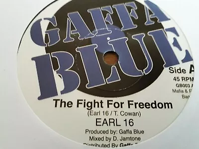 Earl 16  The Fight For Freedom  Chukki Star  Ghetto Youth  7   Gaffa • £13.95