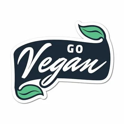 Go Vegan Banner Sticker Decal Animal Vegan Planet • $5.99